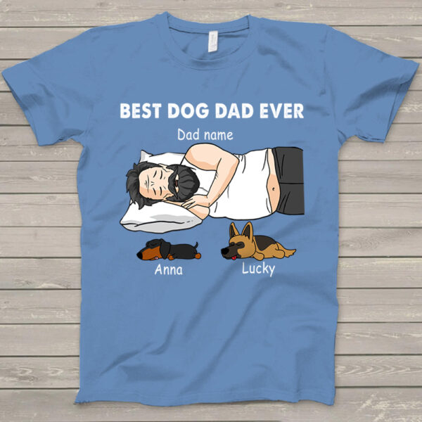 best dog dad ever personalized custom name t shirt for men 1.jpg