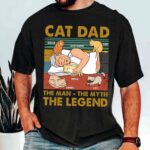 cat dad the man the myth the legend funny cat lover shirt 1.jpg