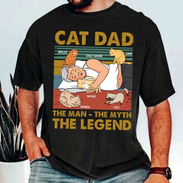cat dad the man the myth the legend funny cat lover shirt 1.jpg