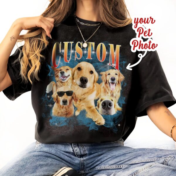 custom pet photo shirt personalized dog lover gift tee for women 1.jpg