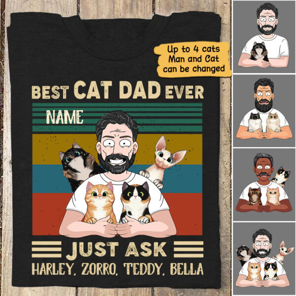 customizable best cat dad ever shirt with up to four cats design 1.jpg
