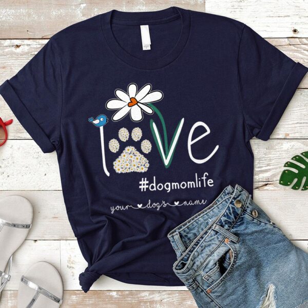 love dog mom life custom paw print personalized t shirt 1.jpg