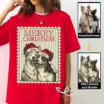 personalized merry christmas dog lovers tshirt custom pet portrait gift 1.jpg