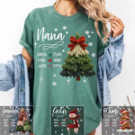 personalized nana christmas tree shirt custom family names tee 1.jpg