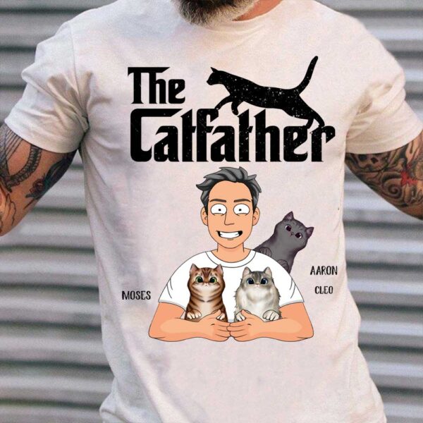 the catfather personalized cat lover tshirt custom name gift 1.jpg