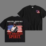 Raise Hell Praise Racing T Shirt Retro American Motorsport Spirit Graphic Tee Unisex Cotton Shirt.jpg
