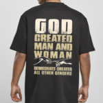God Created Man Woman T Shirt Traditional Christian Values Tee.png