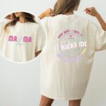 Mama Tour It Rocks Me T Shirt Retro Music Mom Graphic Tee Unisex Cotton Shirt.jpg