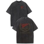 Holafish Miller High Life Acid Wash T Shirt Champagne of Beers Double Sided Graphic Tee Retro Lightweight Cotton Streetwear.jpg
