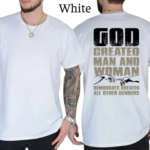 God Created Man Woman T Shirt Traditional Christian Values Tee.png