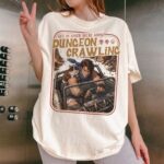Comfort Colors Dungeon Crawling Carl Princess Donut T Shirt Funny Sci Fi Meme Tee Retro LitRPG Graphic Shirt Dungeon Crawler Fan Gift.jpg