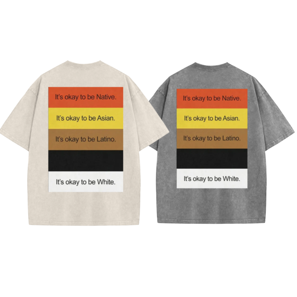 It s Okay To Be T Shirt 90s Style Funny Washed Graphic Tee.png