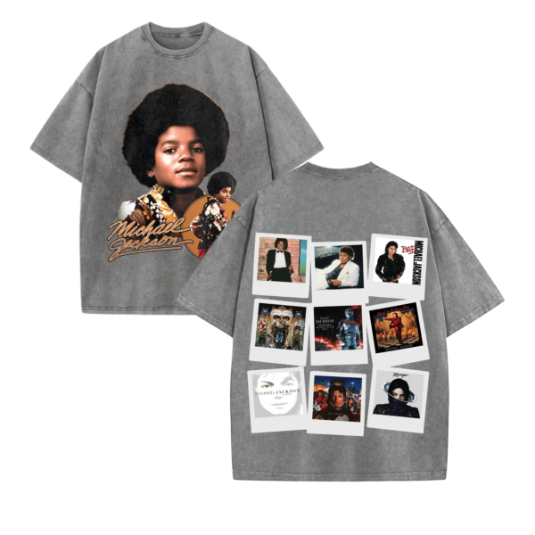 MJ King of Pop Collage T Shirt Retro 80s 90s Music Merch.png