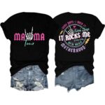 Mama Tour It Rocks Me T Shirt Retro Music Mom Graphic Tee Unisex Cotton Shirt.jpg