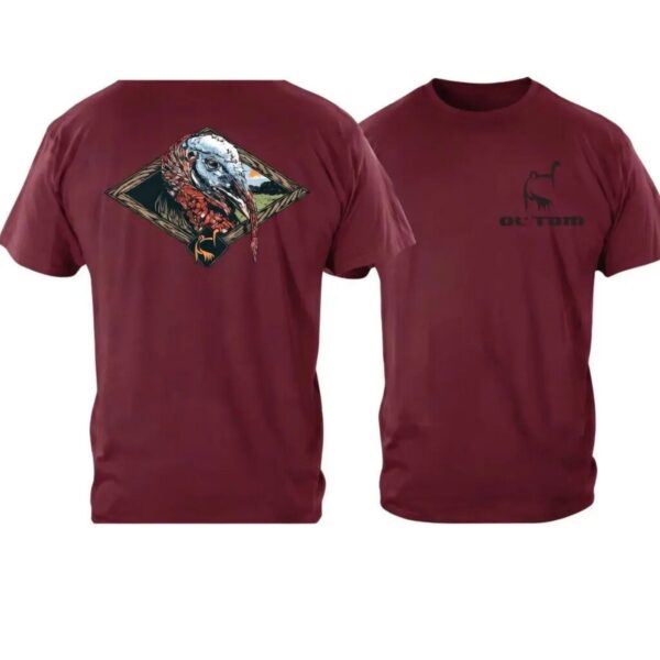 Ol Tom Wild Turkey Hunting T Shirt Vintage Wildlife Graphic Tee Premium 100 Cotton Hunter Gift Idea Made in USA.jpg