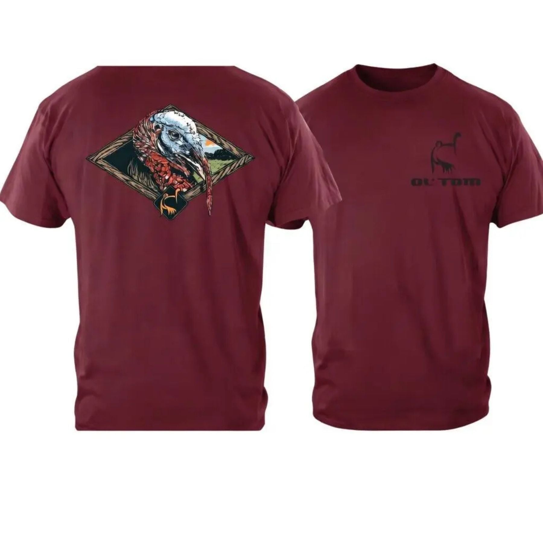 Ol Tom Wild Turkey Hunting T Shirt Vintage Wildlife Graphic Tee Premium 100 Cotton Hunter Gift Idea Made in USA.jpg
