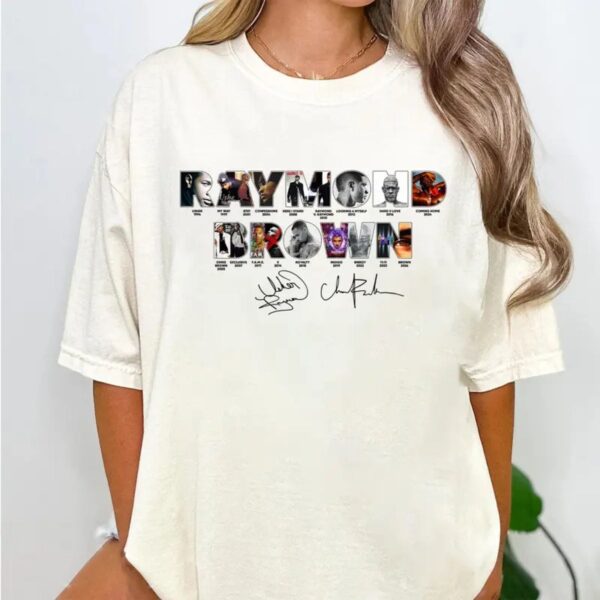 Raymond Brown Inspired R B T Shirt Retro Music Tribute Graphic Tee Unisex Cotton Shirt.jpg