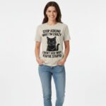 Sassy Black Cat Graphic Tee 1