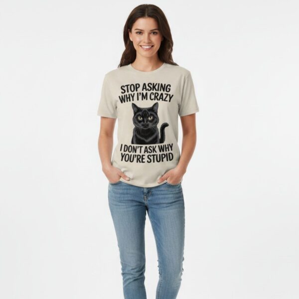 Sassy Black Cat Graphic Tee 1